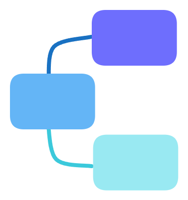 Blue-white square with arrow — Aipick Zone