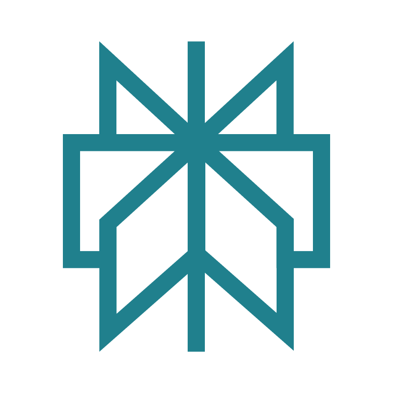 Blue-white square logo, modern style — Aipick Zone