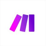 Purple-white music app logo — Aipick Zone