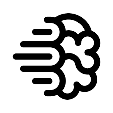 Brain logo in black & white — Aipick Zone