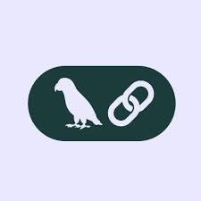 Bird and link icon on black — Aipick Zone
